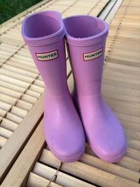 Hunter Kids Size 12 Purple- Pink Lavender Rain Boots